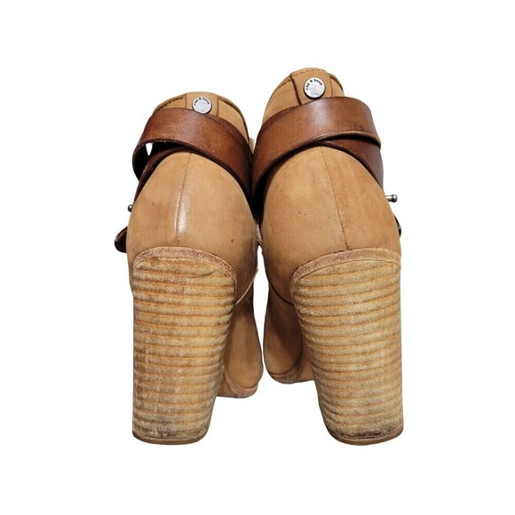 Rag & Bone Harrow $495 Women's Booties Ankle Boots Size EU 37 US 6.5 Brown - Picture 7 of 12